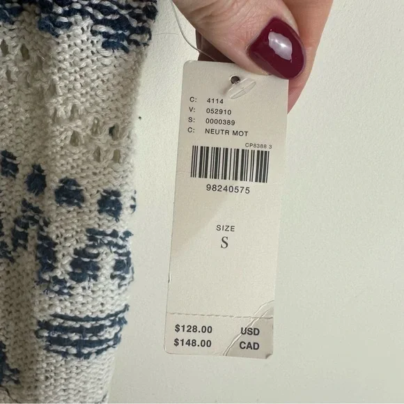 NWT Pilcro Sweater Vest Sailboats - Picture 6 of 9